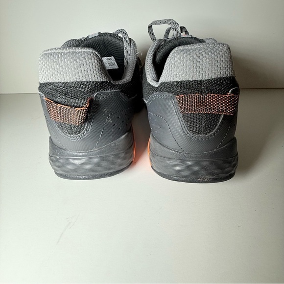 New Balance Charcoal and Tangerine Athletic Shoes - Picture 5 of 9